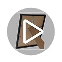 16x20 Picture Frame Set of 3, Black Wall Mount or Tabletop Photo Frames
