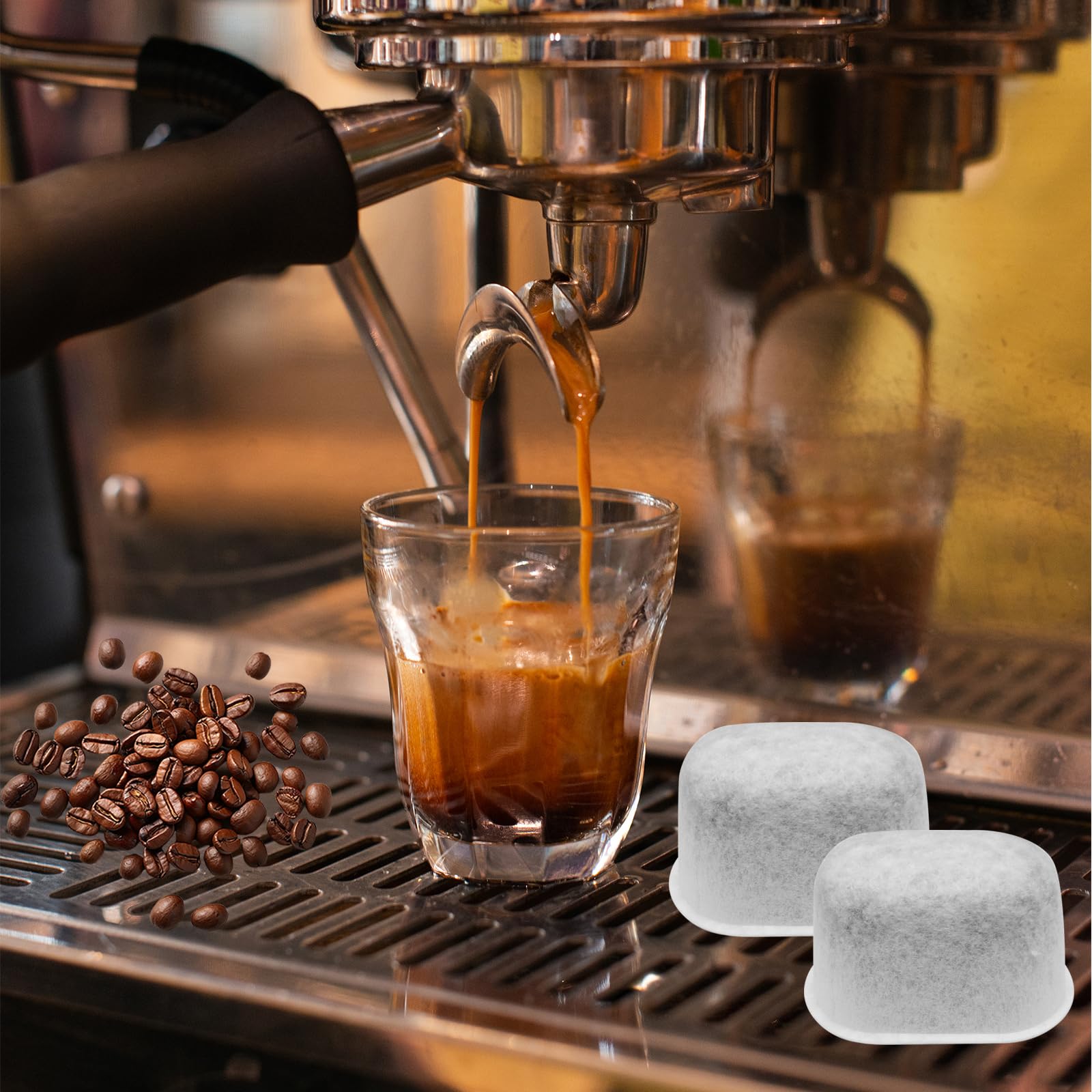 Seamaka 12 Pack Charcoal Water Filters for Breville Espresso Machine,Disposable Coffee Filters for Breville BWF100 Replacement