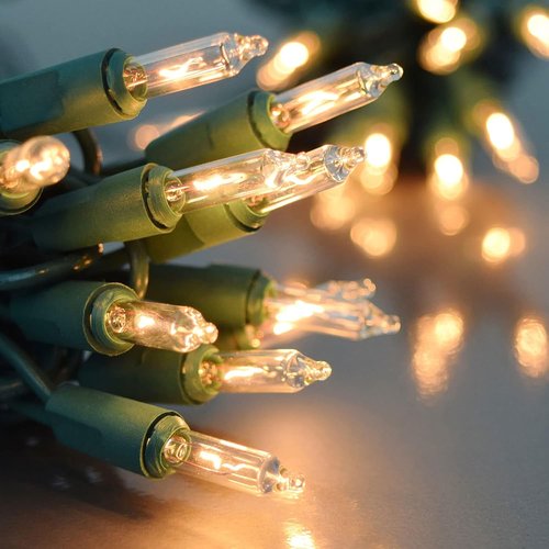 FUNPENY Christmas Lights - 30FT 150 Mini Clear Incandescent String Lights | Warm White for Indoor & Outdoor Decor