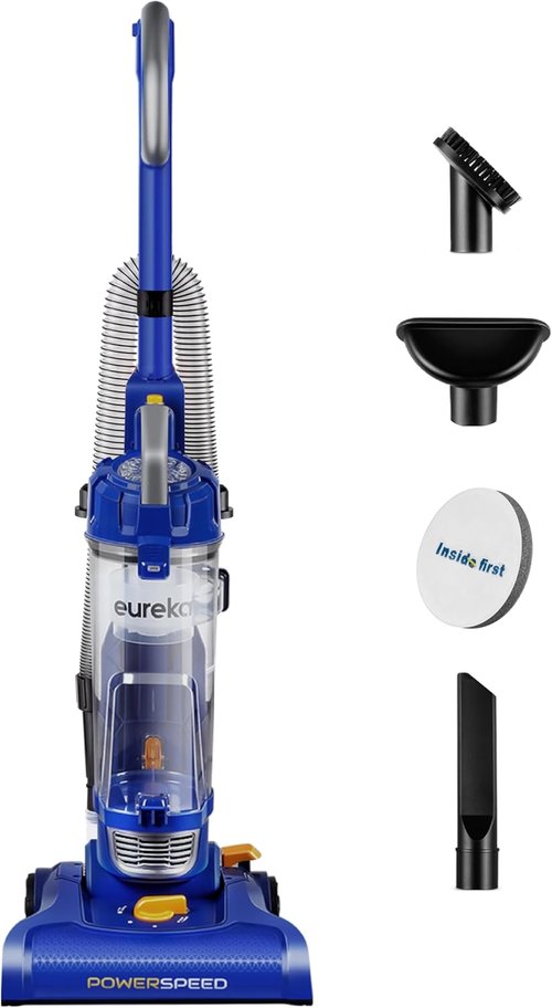 Eureka NEU182A PowerSpeed Bagless Upright Vacuum Cleaner - Lightweight & Efficient | Blue
