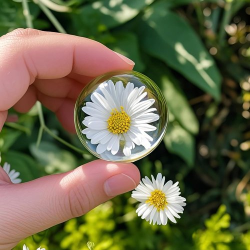 Crystal Dome Magnifying Paperweight Set by 6Pack - 1.6 Inch Clear Convex Lens for Home Decor & Classroom Use