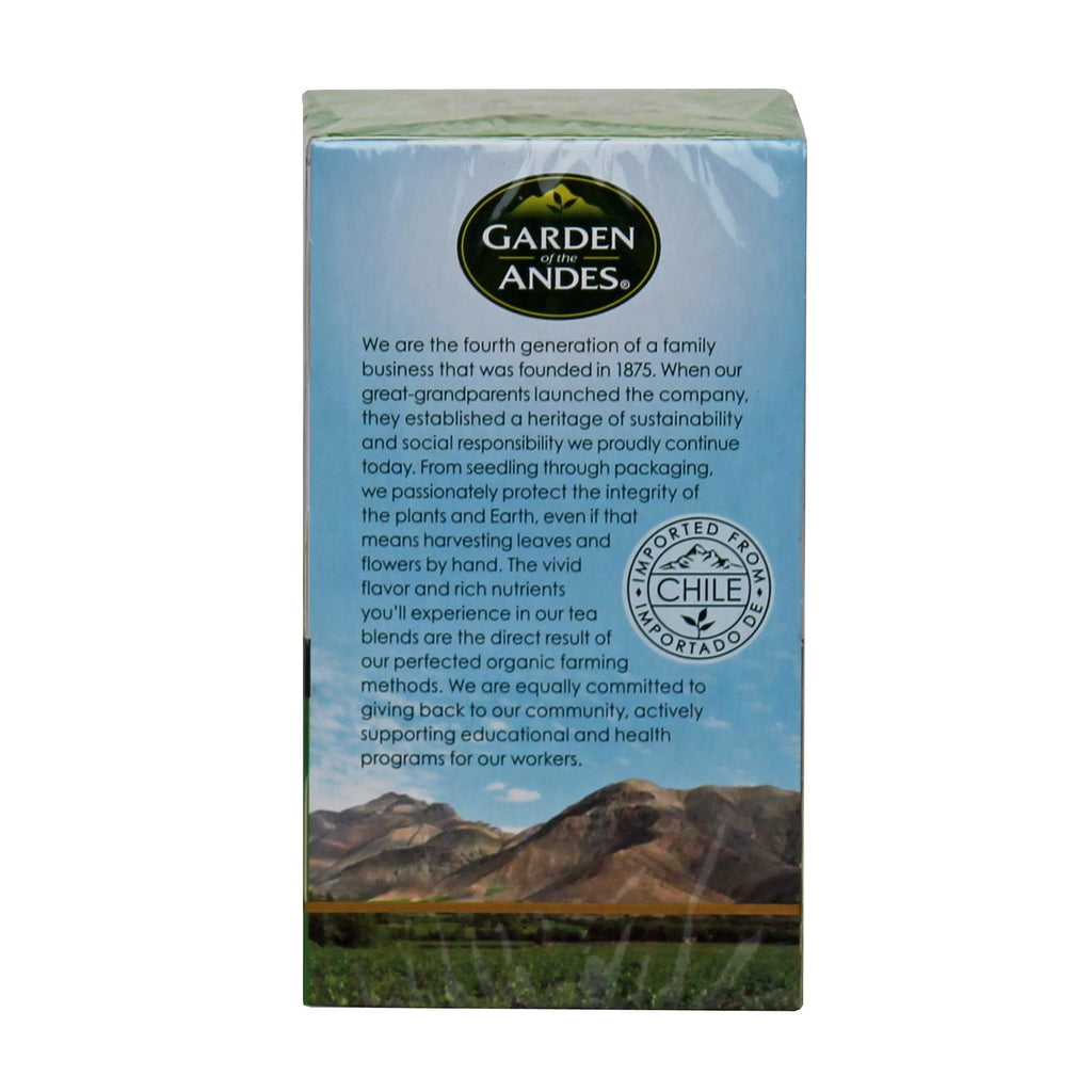 Garden of the Andes Herbal Organic Decaf Peppermint Hot Tea Bags, 0.9 oz, 20 Tea Bag Count (Pack of 6 Boxes)