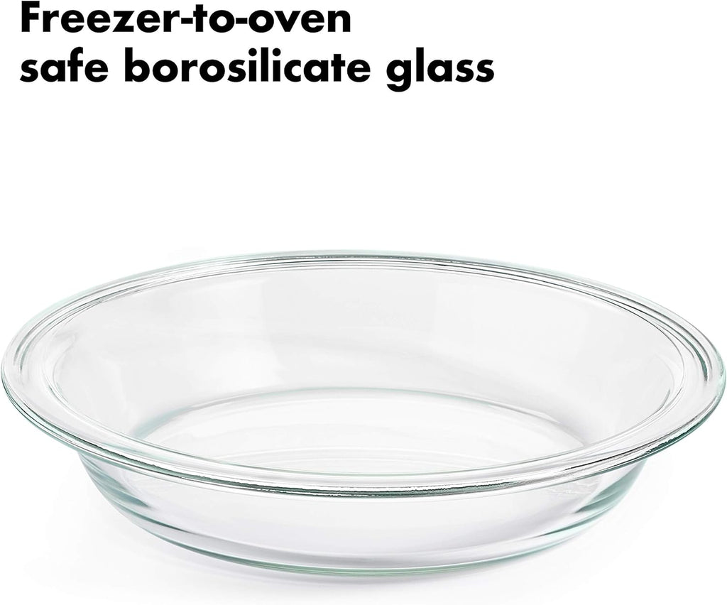 OXO Good Grips Glass Pie Plate with Lid - Durable, Oven-Safe Design for Perfect Baking
