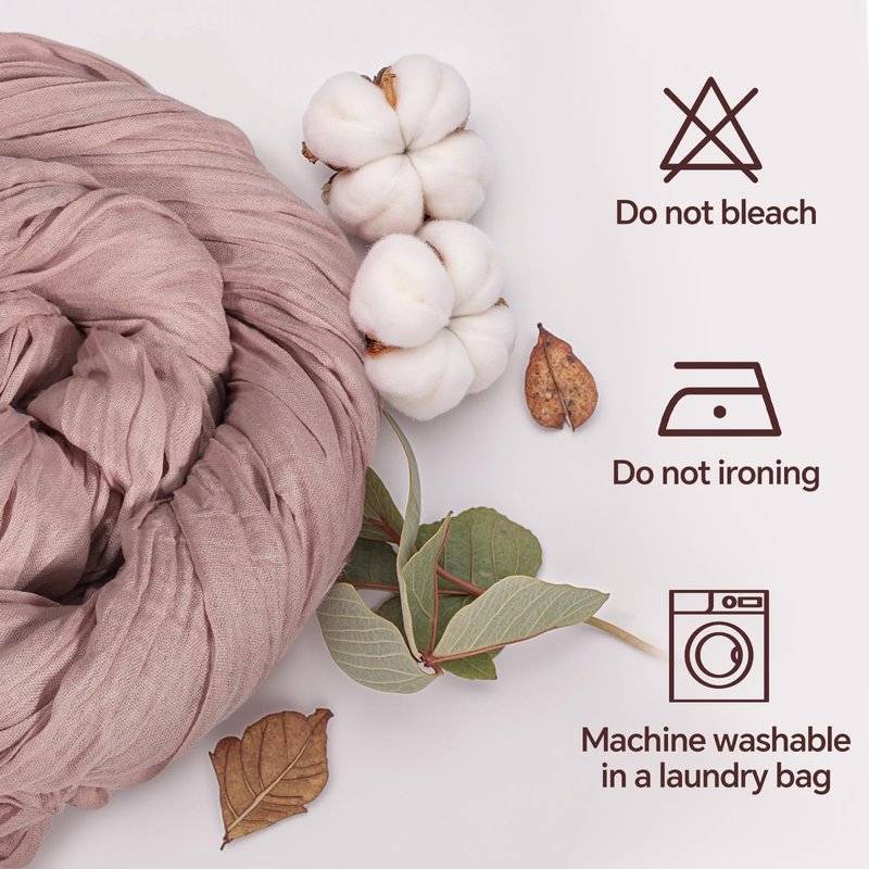 10FT 6 Pack Pink Cheesecloth Table Runner 35x120 inchs Romantic Boho Rustic Gauze Sheer Dusty Pink Cheese Cloth Table Runners for Wedding Bridal Baby Shower Tea Party Birthday Home Decorations