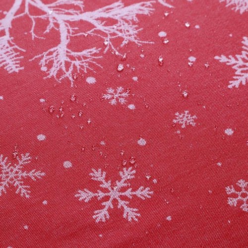 Anlass Christmas Tablecloth 60×84 Inch, Heavyweight Jacquard Deer Table Cloth Rectangle Waterproof Spillproof Wrinkle Resistant for Holiday Winter Dining Room