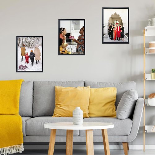 JCJMY 15x20 Picture Frame - Black Gallery Frame for Photos & Posters | Horizontal & Vertical Display