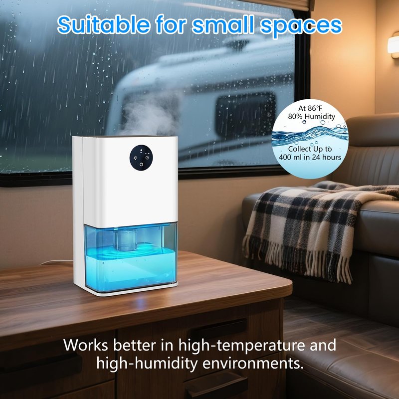 Dehumidifier, 50 OZ Small Dehumidifiers for Room for Home, Quiet with Auto Shut Off, Dehumidifiers for Bedroom (300 sq. ft), Bathroom, RV, Closet