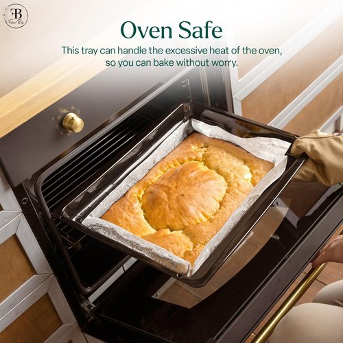 Fusion Bliss Nonstick Baking Sheets Set - 3-Piece Heavy Duty Carbon Steel Pans for Roasting & Baking
