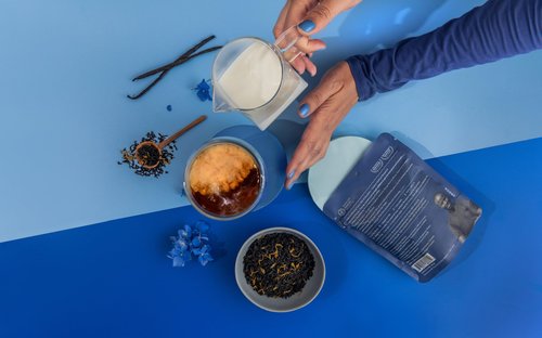 JusTea CREAM EARL GREY | Loose Leaf Black Tea | Recyclable Refill Pouch | 40+ Cups (3.2oz) | High Caffeine | Award-Winning | Fair Trade | Non-GMO