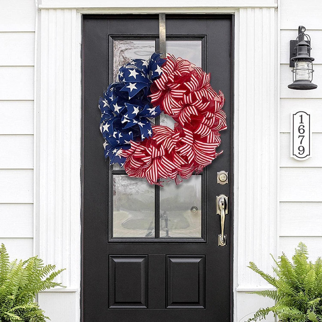 250th Anniversary Patriotic Wreath - 3D Eagle Design for Front Door | All-Weather Red, White & Blue Decoration
