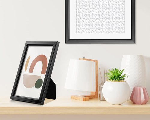 LaVie Home 4x6 Picture Frames - Classic Black Photo Frames with High Definition Glass | Set of 12 for Wall & Table Display