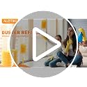360° Disposable Duster Refills with 2 Handles - 80 Pack Heavy Duty Dusters