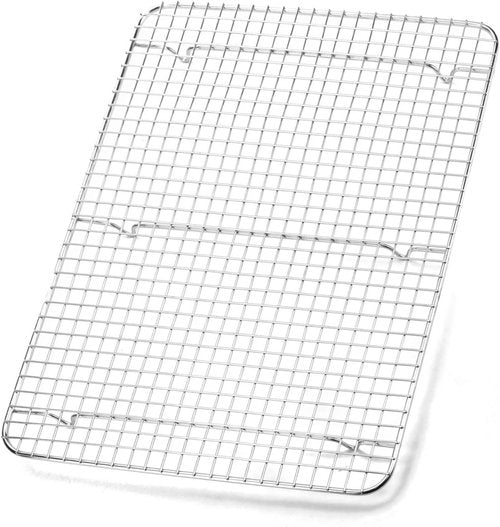 Foraineam Stainless Steel Cooling Rack - 11.5 x 16.5 Inch Large Baking Rack for Oven Cooking & Roasting