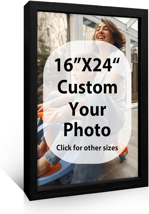 Canvas Prints - Custom Photo Wall Art by [Brand Name] | Framed 16x24 Black Wood Décor