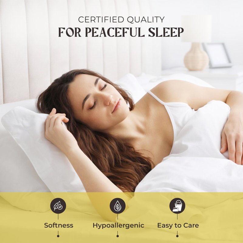 Mayfair Linen 100% Pure Egyptian Cotton Sheet Queen Size - Luxury 1000 Series Grandiose Collection Queen Size Sheets (6 PC, White), 16" Deep Pocket Sateen Weave Soft Cooling Hotel Bed Sheets Set