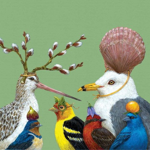 Paperproducts Design Decorative Beverage Paper Napkins – Tabletop Disposable Kitchen Cocktail Napkin – For Lunch, Dinner, Birthdays, Parties – Set of 20, Vicki Sawyer Sully'S Party Design