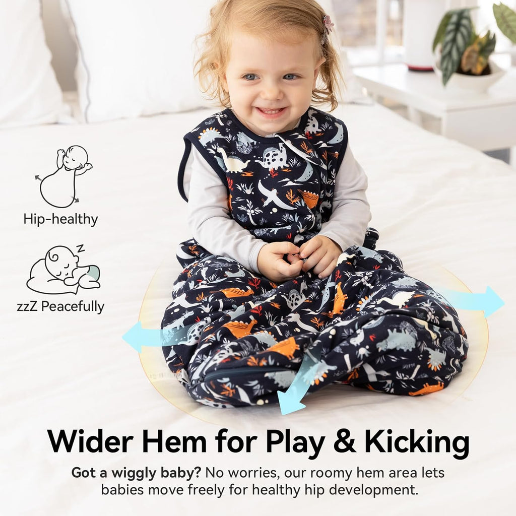 Rayon by Bamboo Toddler Sleep Sack - Supersoft 1.0 Tog Wearable Blanket for Ages 2T-3T | Unisex Design