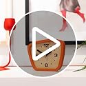 Mid-Century Modern Desk Clock – Silent Analog Table Clock for Home Decor