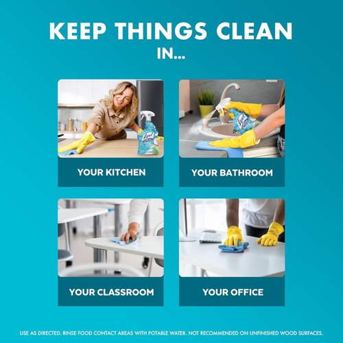 Lysol All-Purpose Cleaner Spray - Multi-Purpose Disinfectant for Kitchen & Bathroom - Coconut & Sea Minerals, 32 Fl Oz