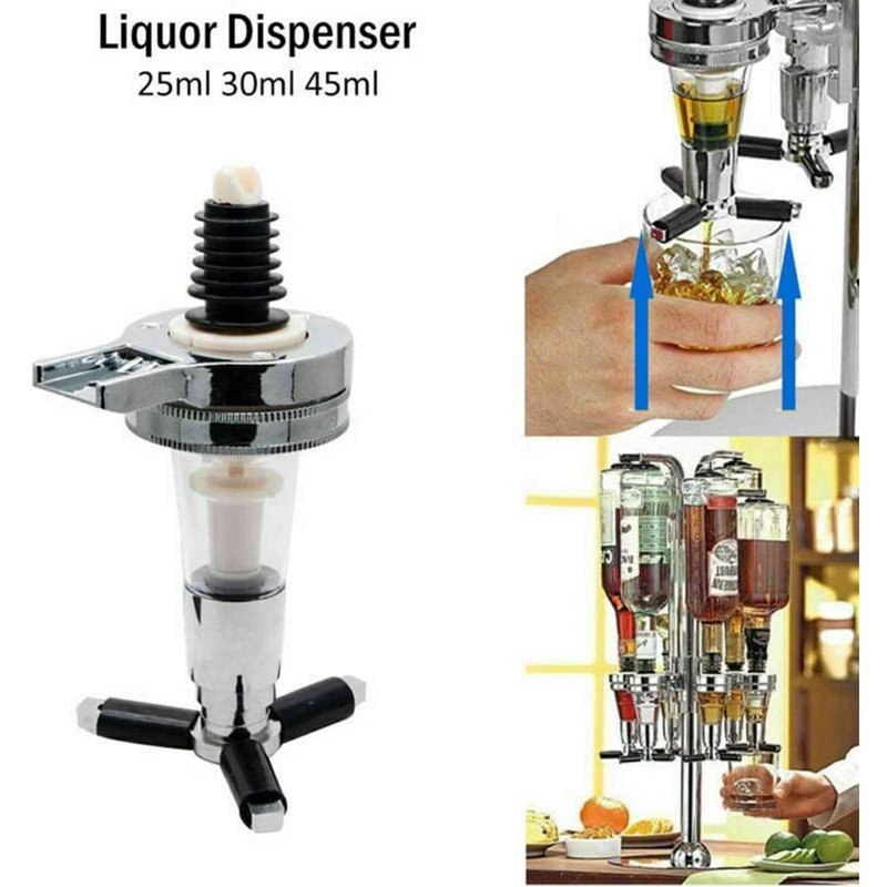 Boxonly 8 Piece 30ml Liquor Dispenser Bar Optic Spirit Measure Pub Dispenser Drink Spirit Wine Cocktail Pourers Bar Tool