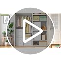 Stackable Storage Drawers 4-Pack Closet Organizer with Wood Top