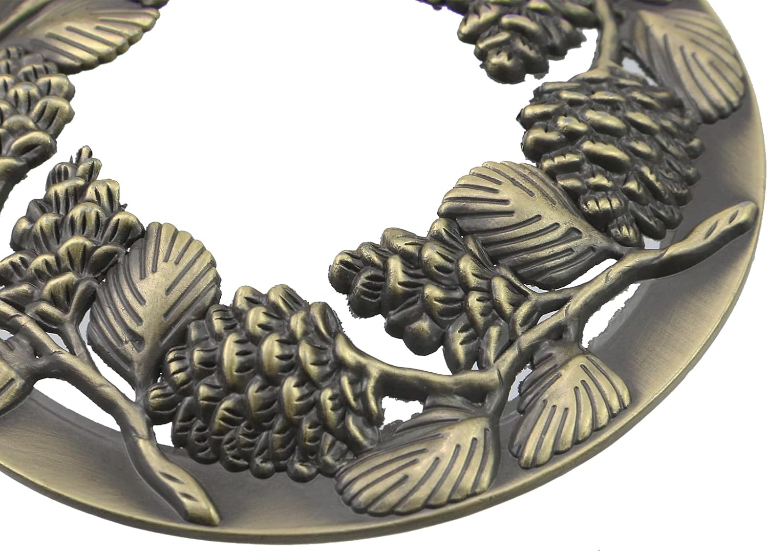 Skiennix Scented Candle Sleeves - Unique Retro Design in Bronze Pinecone | 2-Piece Set for Office & Wedding Decor