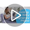 QUEEN ROSE 55" U-Shaped Pregnancy Body Pillow with Cooling Silky Cover