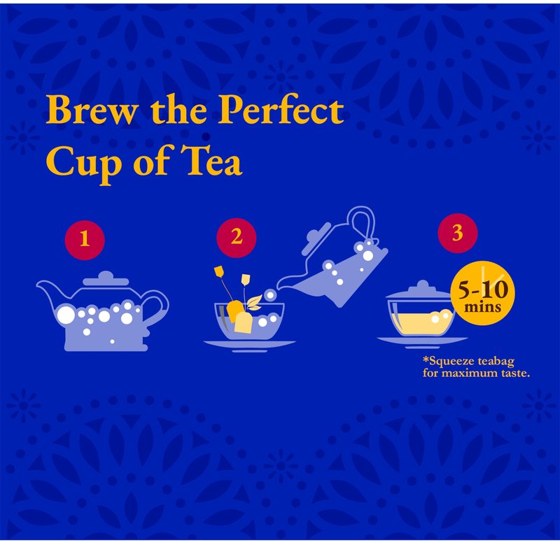 Tadin Turmeric Mango Ginger Tea, Contains Caffeine, Best as Hot Tea, Contains Black Tea, 24 Tea Bags Per Box, Pack of 6