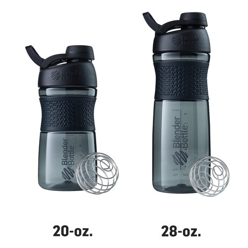 BlenderBottle SportMixer Shaker Bottle Perfect for Protein Shakes and Pre Workout, 20-Ounce, Plum