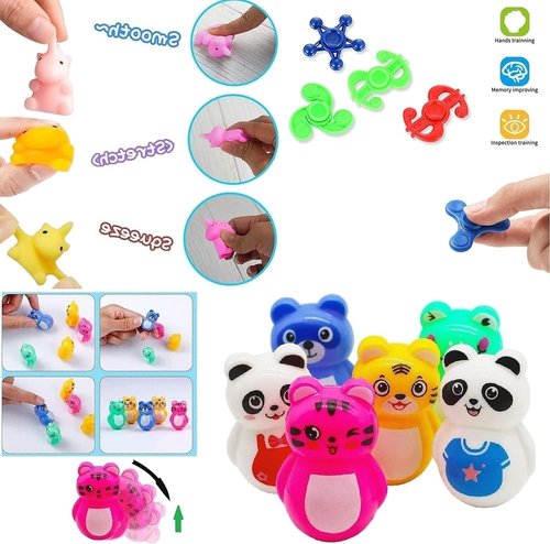 Mivanlin 117 Pcs Pop Fidget Toys - Fun Party Favors for Kids 4-12 | Treasure Box & Goodie Bag Stuffers