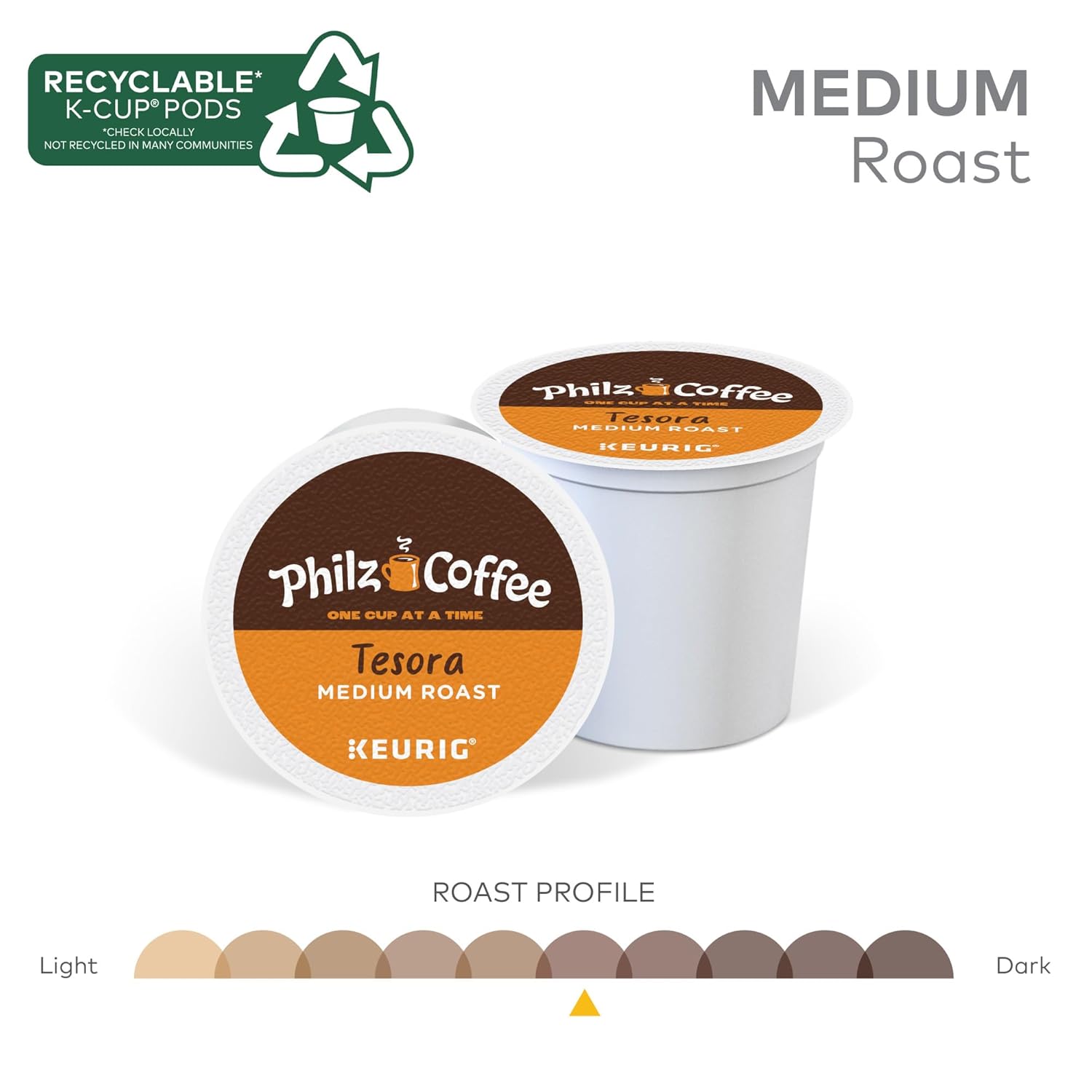 Philz Coffee Tesora K-Cup® Pods - Medium Roast Single Serve Coffee, 20 Count Pack