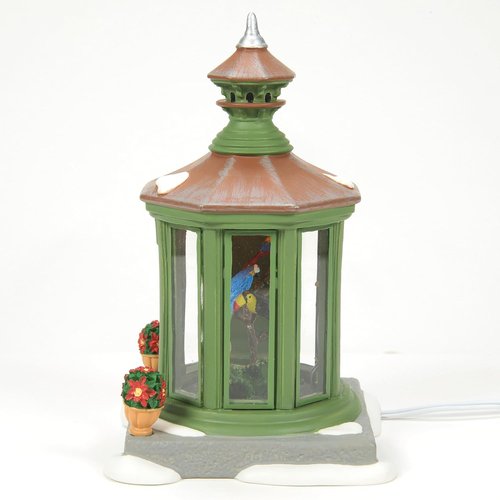 Department 56 Dickens Village Collection - 40th Anniversary Limited Edition Aviary Lit Building | Handcrafted Porcelain Christmas Decor, 5.9 Inch