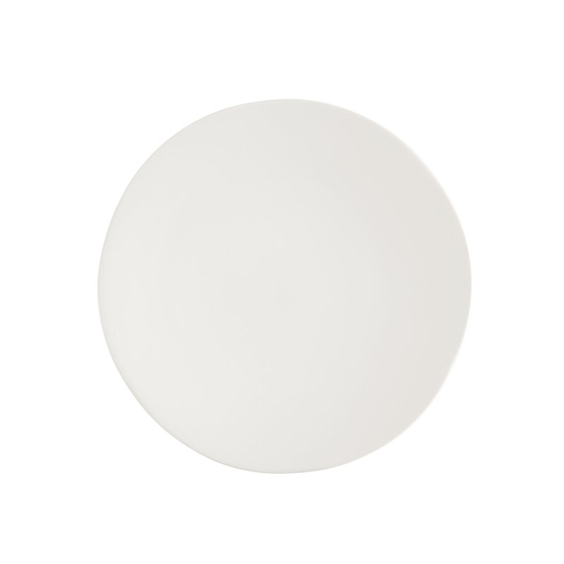 Fortessa Vitraluxe Dinnerware Heirloom Matte Finish Dinner Plate 10.75-Inch, Linen, Set of 4