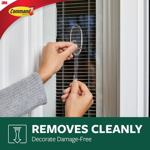 Command Outdoor Mounting Strips - 4 Medium & 2 Large Clear for Strong Adhesion