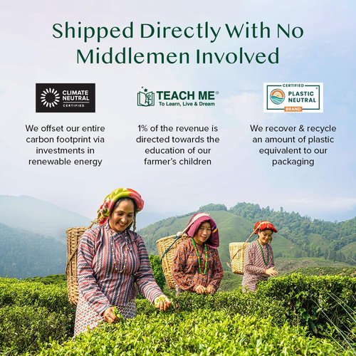 VAHDAM, Chamomile Mint Citrus Green Tea Bags (30 Count) Low Caffeine, Non GMO, Gluten Free | Sweet & Floral | Resealable Ziplock Pouch | Individually Wrapped Chamomile Tea Bags