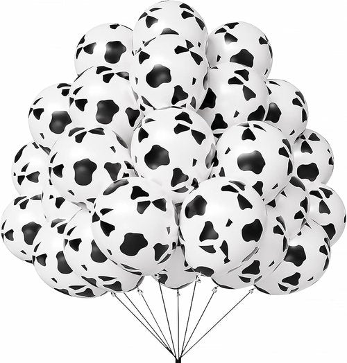 Cow Print Balloons - 67pcs 12 Inch Party Balloons for Cowboy Western Baby Showers & Birthdays