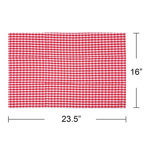 Wrapables® 100% Cotton Kitchen Dish Towels (Set of 3), Red Strawberries