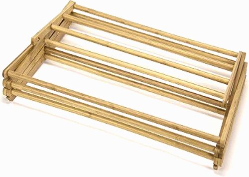HOME IT Wooden Clothes Drying Rack - Collapsible Bamboo Laundry Rack for Efficient Drying | Heavy Duty Design