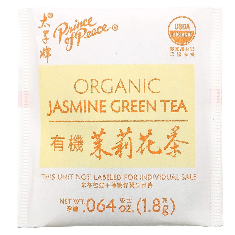 PRINCE OF PEACE TEA,OG2,JASMINE GREEN, 100 BAG, EA-1