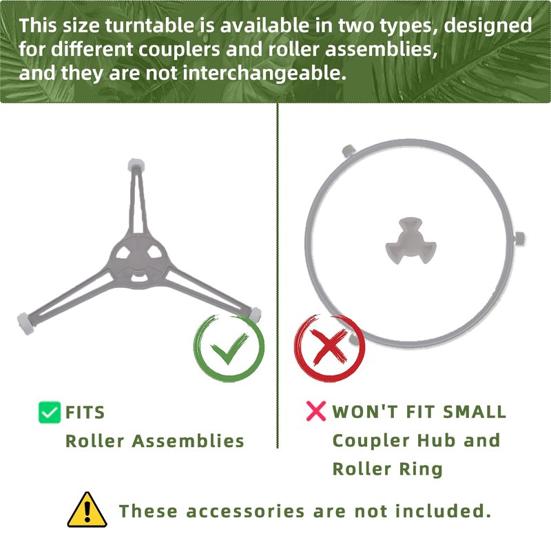 Gemroom 9.6" Microwave Turntable Plate Compatible with GE WB49X10134, 9 5/8 inch Replacement Microwave Glass Plate for LG 3390W1A035A 3390W1A035C and WPW10315165 Whirlpool Microwave Glass Tray