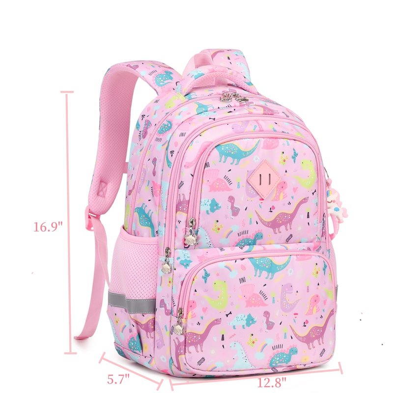 Youngsing Girls backpack,Backpack for Girls,Lightweight Strawberry Print Kids Backpack Elementary Middle School Bag