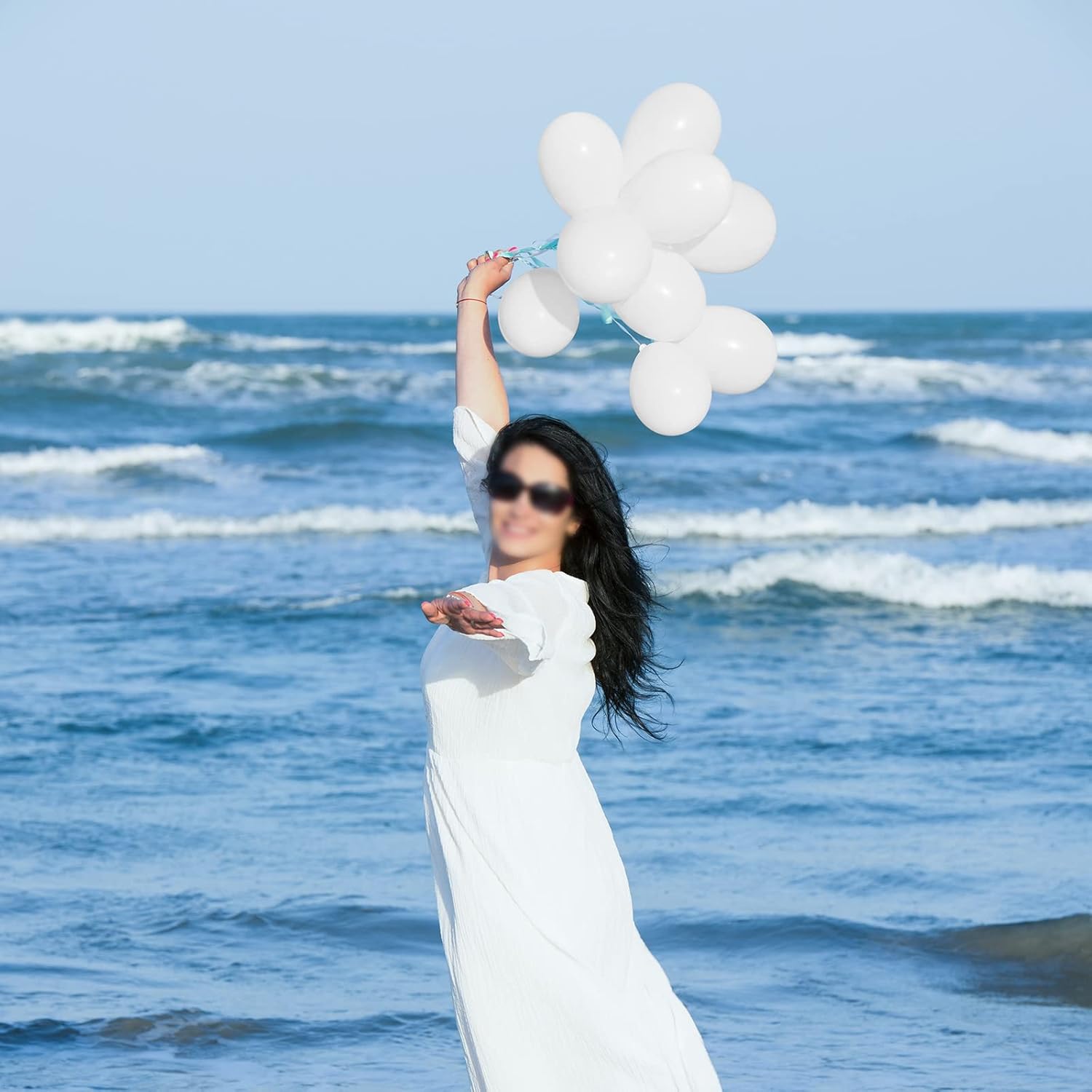 White Balloons - 110 Pcs Mini 5-Inch Latex Balloons for Weddings, Birthdays & Baby Showers