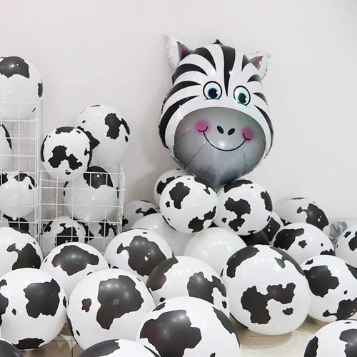 Cow Print Balloons - 67pcs 12 Inch Party Balloons for Cowboy Western Baby Showers & Birthdays