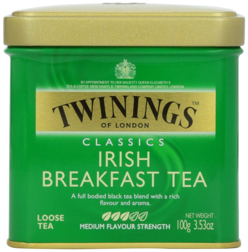 Twinings Irish Breakfast Loose Tea, Pack of 6, 3.53 Ounce Tins, Smooth, Flavourful, Robust Black Tea Leaves, Caffeinated