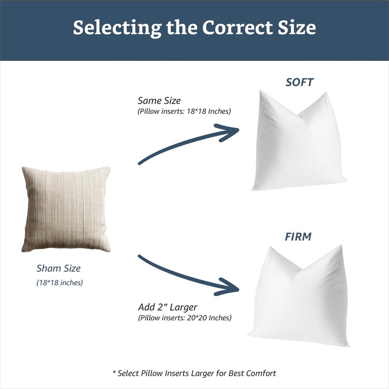 COZY ONE 24x24 Feather and Down Pillow Inserts Set of 2 - Fluffy and Big Décor Pillow with Premium Cotton Cover (24x24 inch, White, Set of 2)