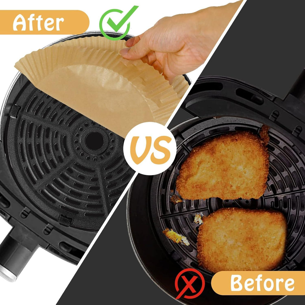 SIUDANGKA Air Fryer Liners - 200 Disposable Parchment Paper Sheets for Ninja AF101 & AF150 XL