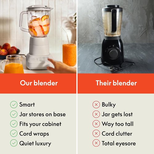 Bella 10 Speed Countertop Blender - Juicer & Smoothie Maker with 48oz Capacity, Dishwasher Safe, Stainless Steel Blade