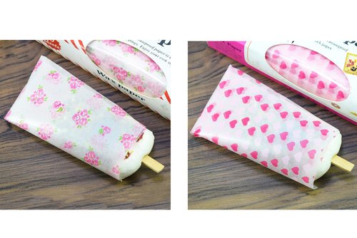 meleg otthon 50 Pcs Valentine's Day Floral Wax Paper Sheets for Food, Deli Parchment Baking Paper, Sandwich Candy Cookies Waterproof Wrappers Oilproof Basket Liners