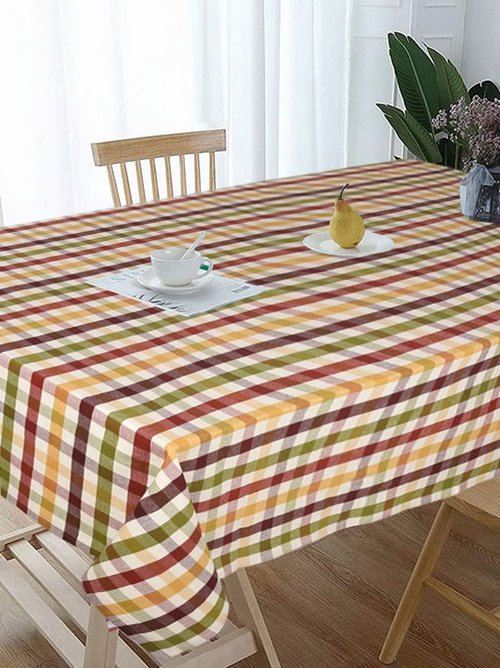 Urban Villa Checkred Tablecloth Buffalo Check Table Cloth Tabletop Cover Kitchen Dining Tablecloth 100% Cotton Great Parties Wedding Holiday Dinner Rectangle 60X84 Inches 6-8 Seats Table Cloth