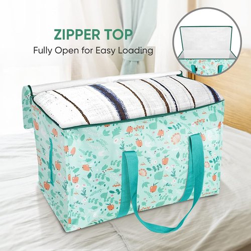 BALEINE 8-Pack Oversized Moving Bags - Heavy-Duty Storage Totes with Reinforced Handles | Spring Stroll